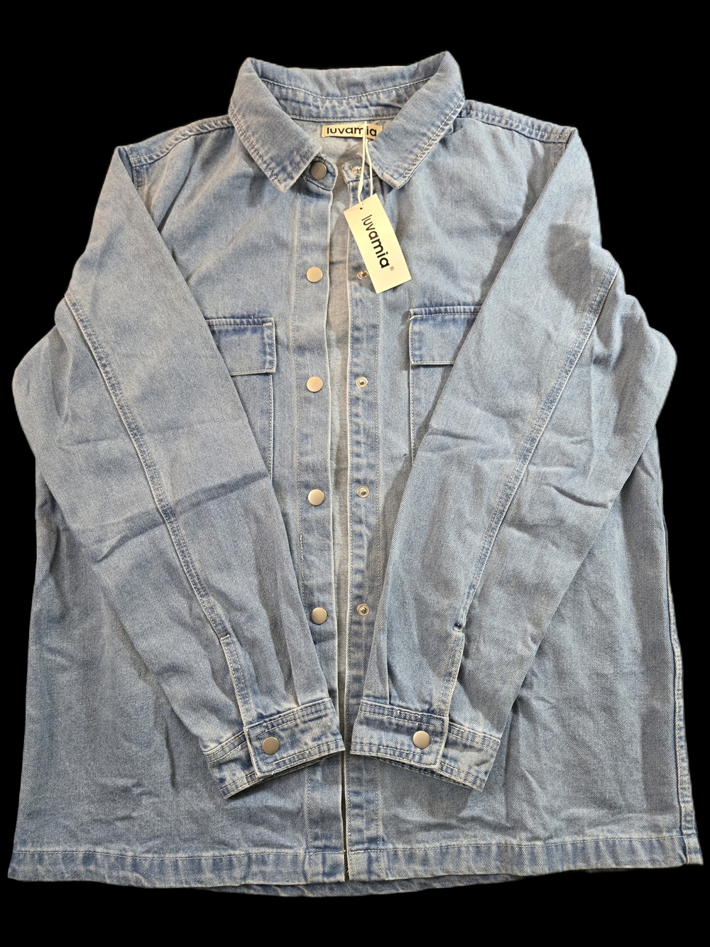 Warranla Light Blue Denim Jean Jacket
